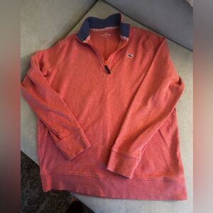 Vineyard Vines red quarter zip
